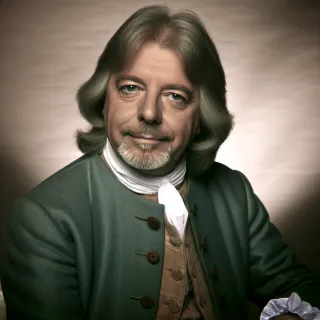 Portrait illustratif du personnage de Béralde, le frère d'Argant dans la pièce de théâtre Le malade imaginaire de Molière
