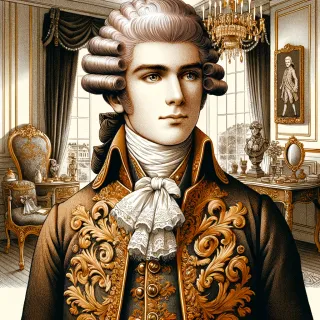 Portrait illustratif du Comte dans les fausses confidences de Marivaux