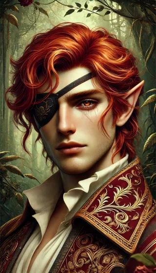 Portrait illustratif du personnage de Lucien dans le roman Un palais d'épines et de roses - tome 1 de Sarah J. Maas